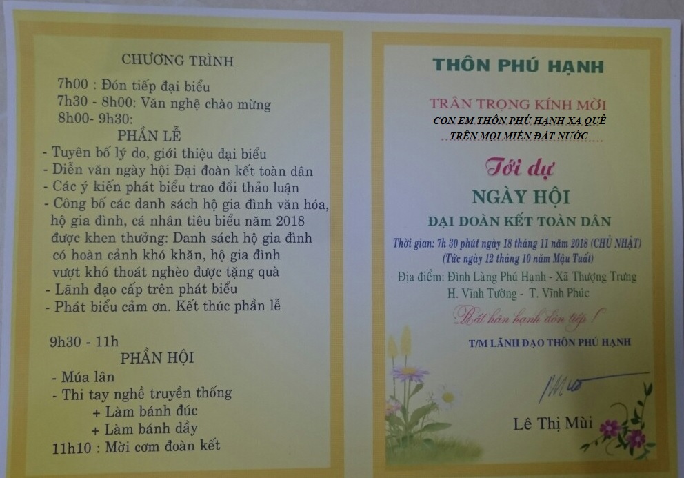 Nội dung hội l&agrave;ng 2018 th&ocirc;n ph&uacute; hạnh