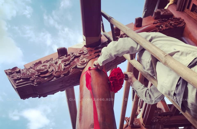 Thông báo về lễ cất nóc Đình làng Phú Hạnh