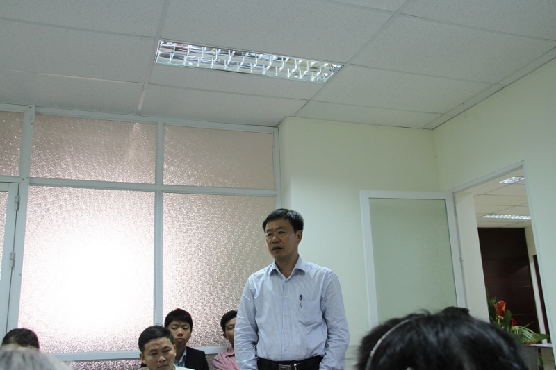 Chú Lê Tất Khương phát biểu ý kiến tại buổi gặp mặt